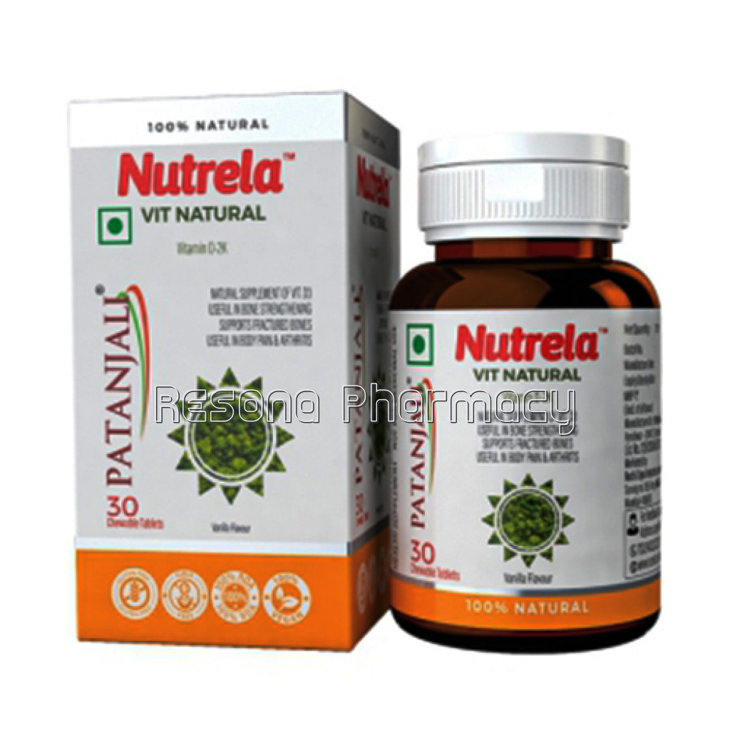 Patanjali Nutrela Vit D NaNatural30 Tab 15 Gm