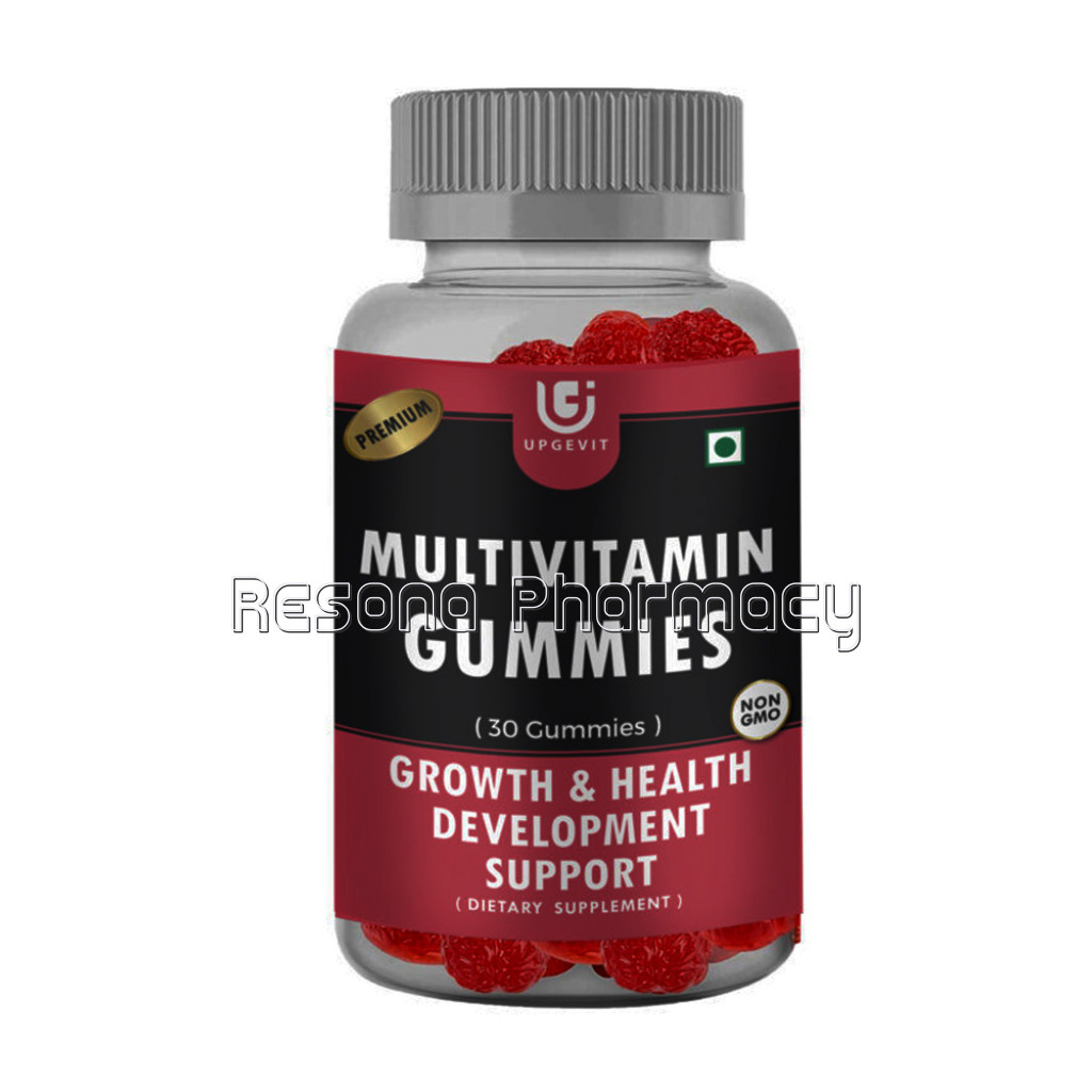 Upgevit Complete Multivitamin Strawberry Flavor Gummies For Kids and Adults Support Growth, Development, Immunity – 30 Veg Gummies