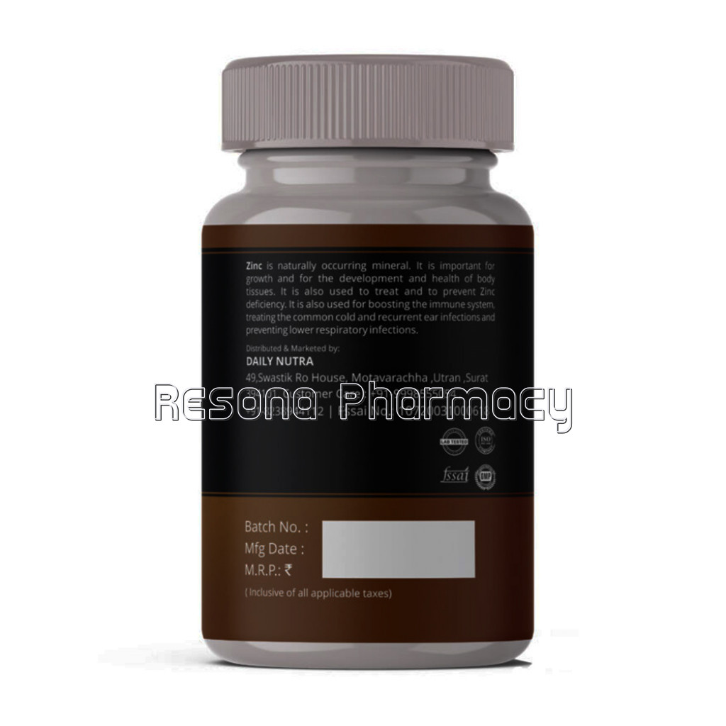 Upgevit Zinc Sulphate 50Mg Supplement Immunity, Antioxidant and Skincare Support – 60 Veg Tablets