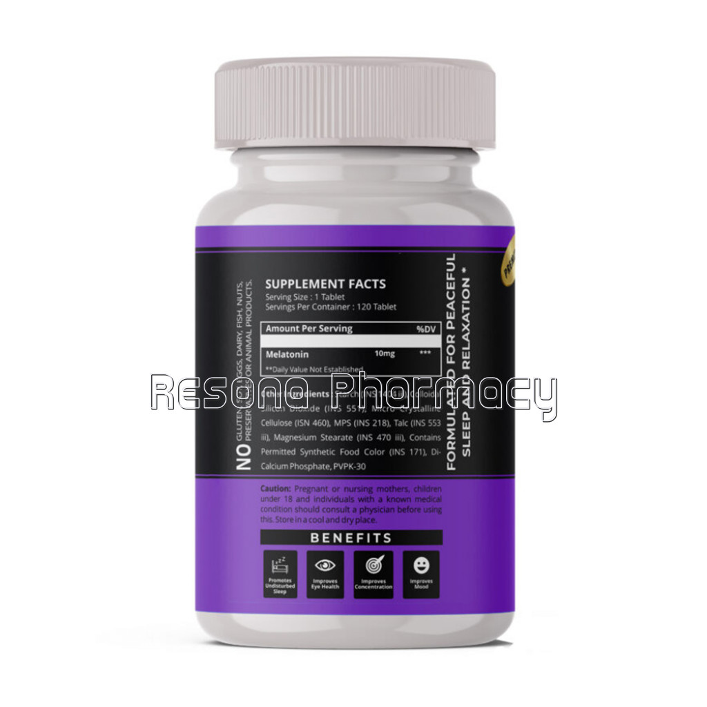 Upgevit Melatonin Supplement For Fast Dissolve Tablets, Helps You Fall Asleep Faster, Stay Asleep Longer, Smooth Sleep Easy To Take, Dissolves In Mouth, Faster Absorption, Maximum Strength, 10Mg – 120 Tablets