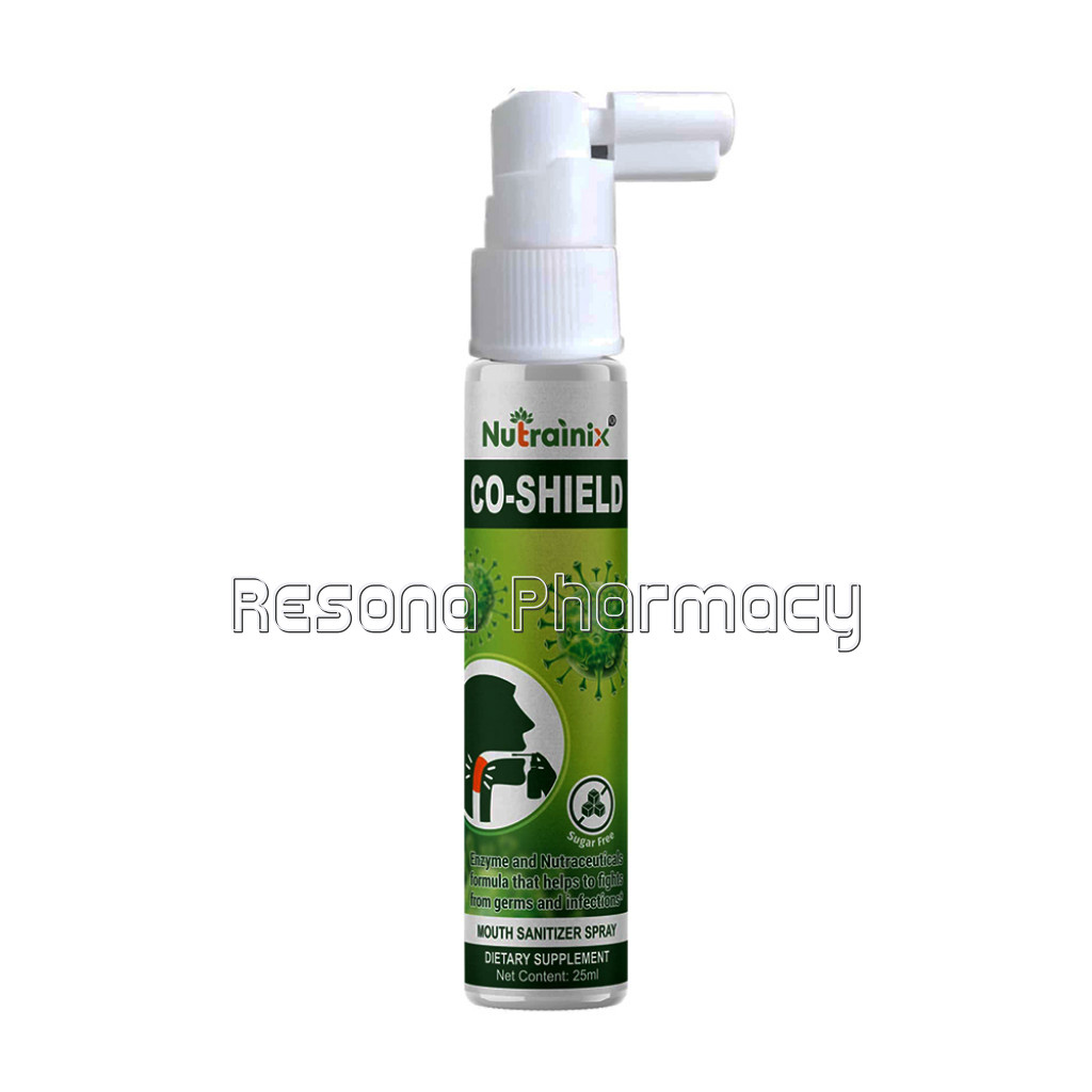 Nutrainix Co Shield Mouth Sanitizer Spray – Protect Germs And Infection – 25 Ml