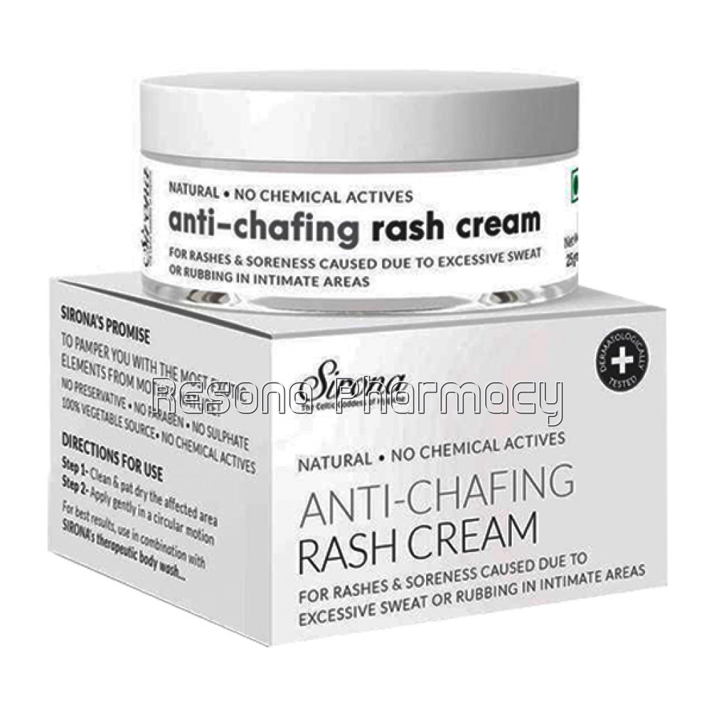 Sirona Anti Chafing Rash Cream   25 Gm