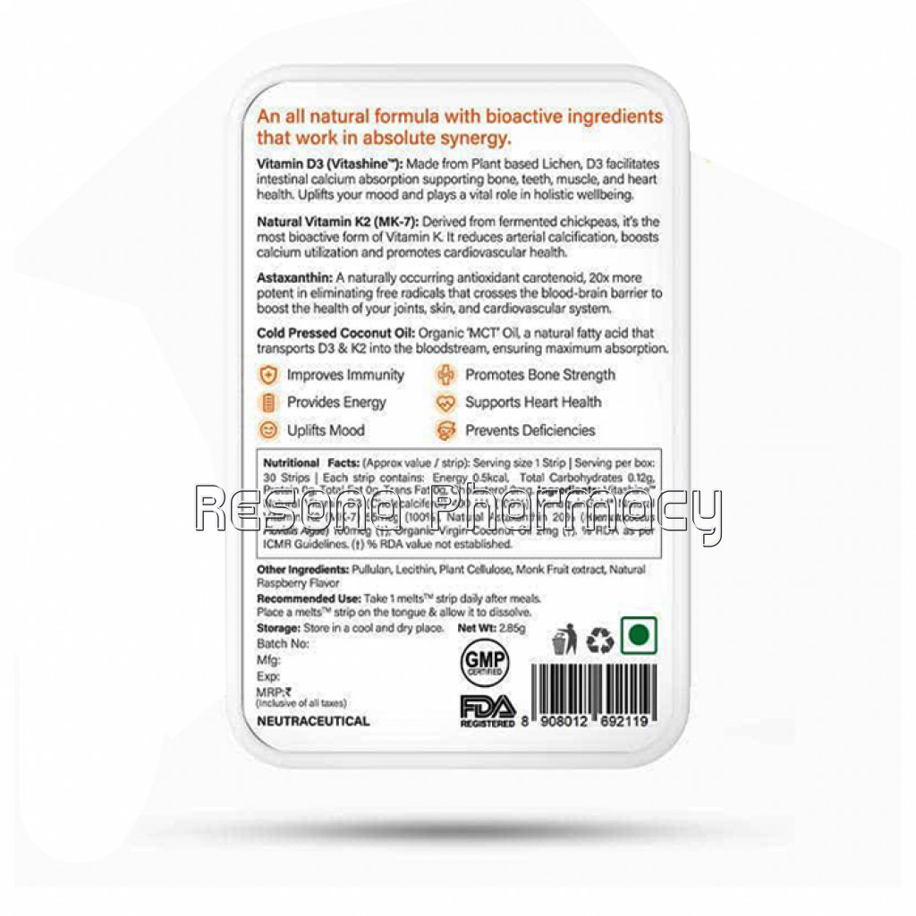 Melts NaNaturalVitamin D3