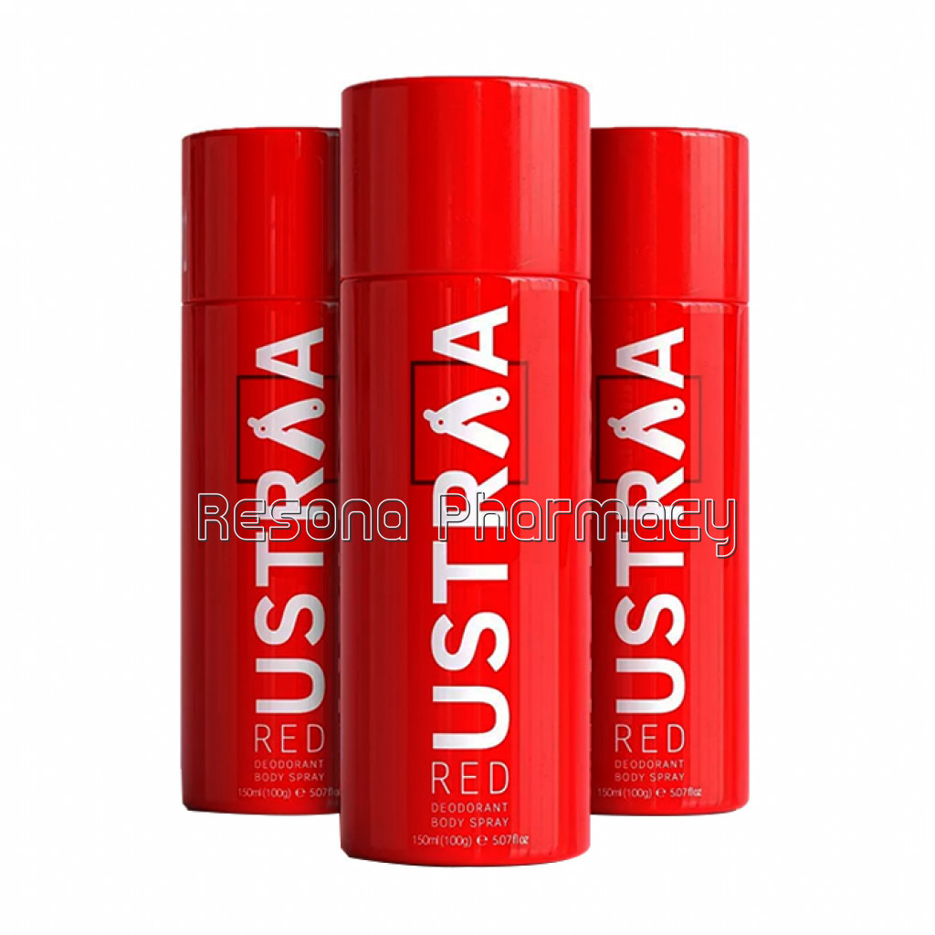 Red Deodorant Body Spray, 150 Ml  Set Of 3