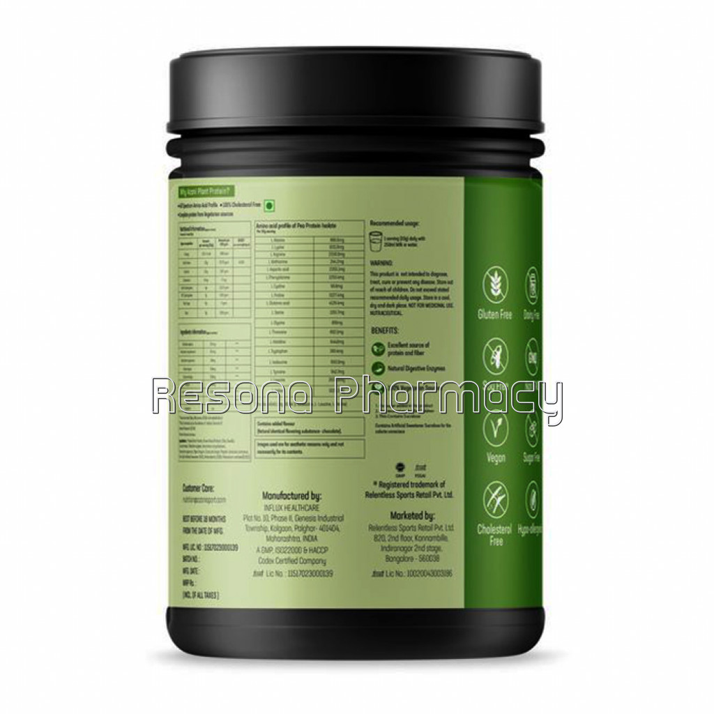 Plant Protein Unflavored 500Gm