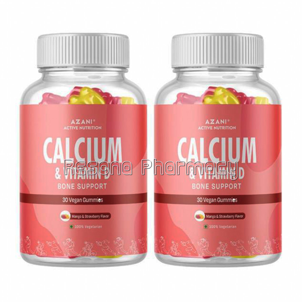 Calcium and Vitamin D Gummies Pack Of 2