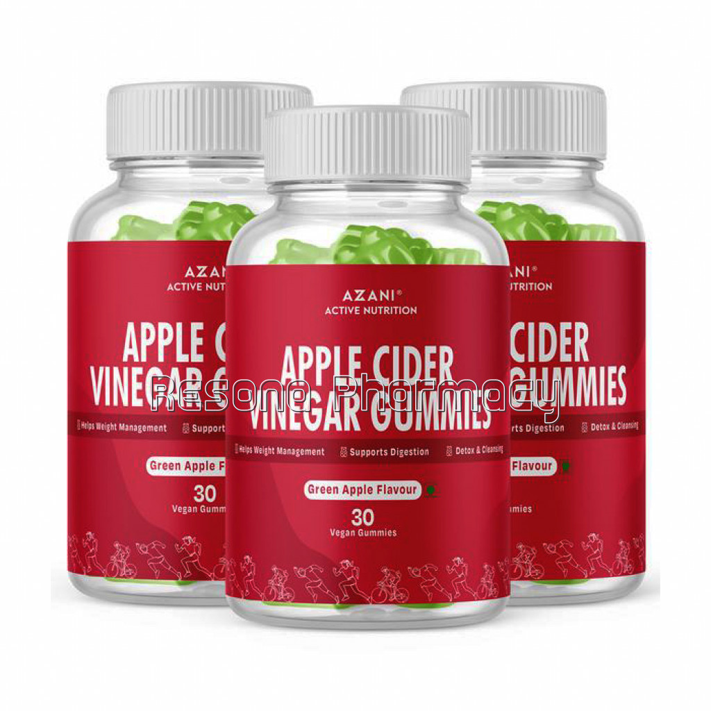 Azani Active Nutrition Apple Cider Vinegar Gummies Pack Of 3