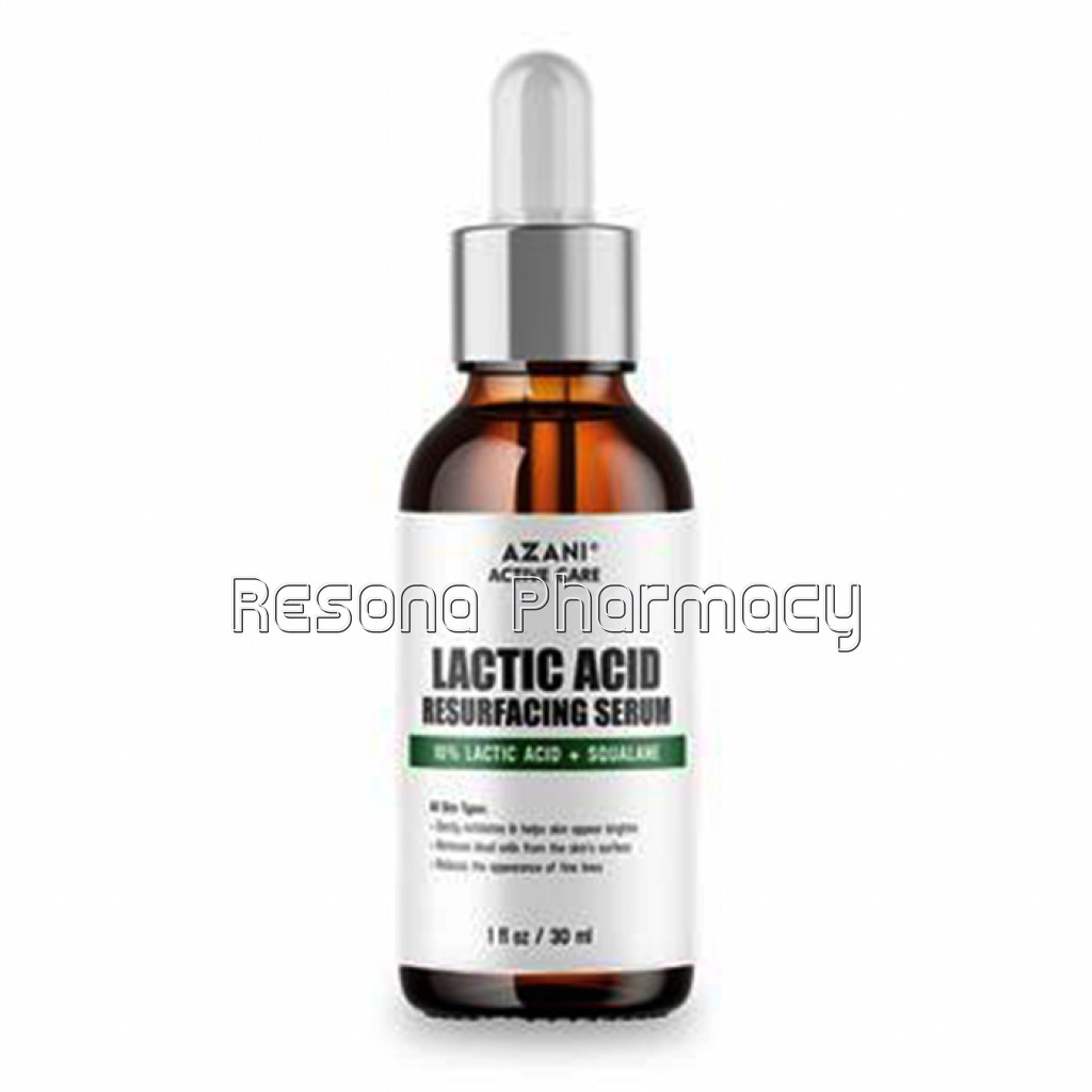 Lactic Acid Resurfacing Serum For Exfoliating Dead Skin, Reduces Fine Lines, 10% Lactic Acid, Squalane  Brighter and Lighter Skin, Women and Men 30Ml Pack Of 1