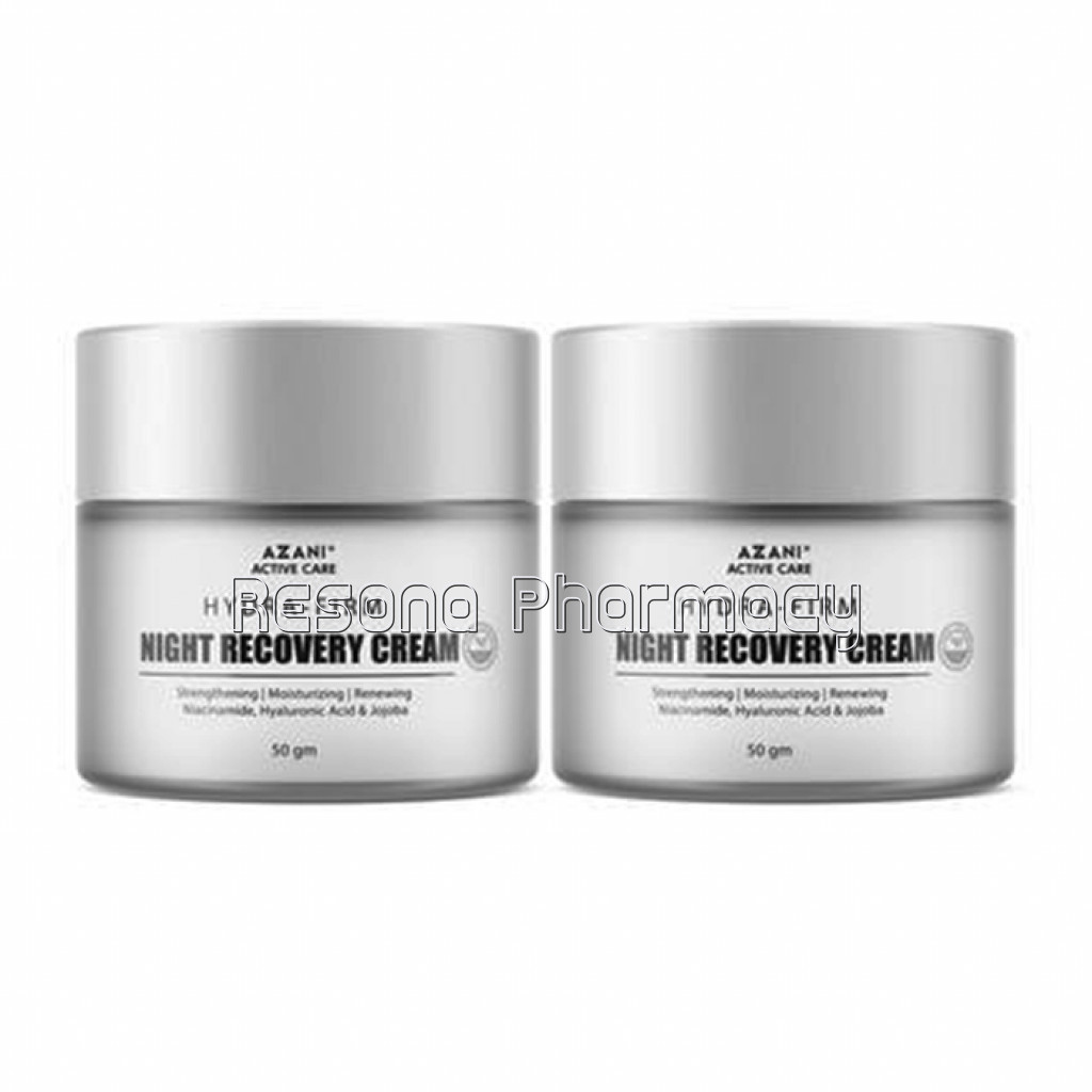 Night Recovery Cream For Fine Lines, Wrinkles And Dull and Tired Skin, Face Moisturizer For Deep Hydration, Women and Men 50Gm Pack Of 2
