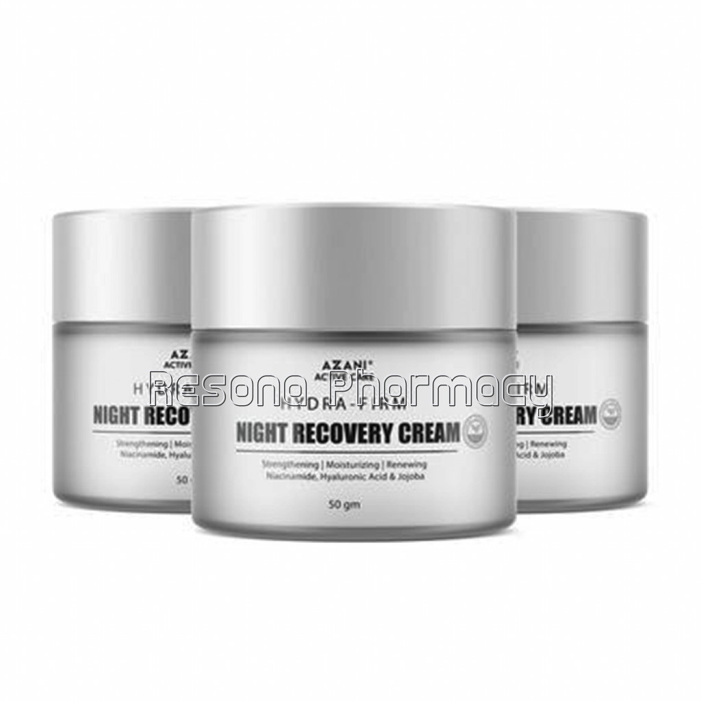 Night Recovery Cream For Fine Lines, Wrinkles And Dull and Tired Skin, Face Moisturizer For Deep Hydration, Women and Men 50Gm Pack Of 3