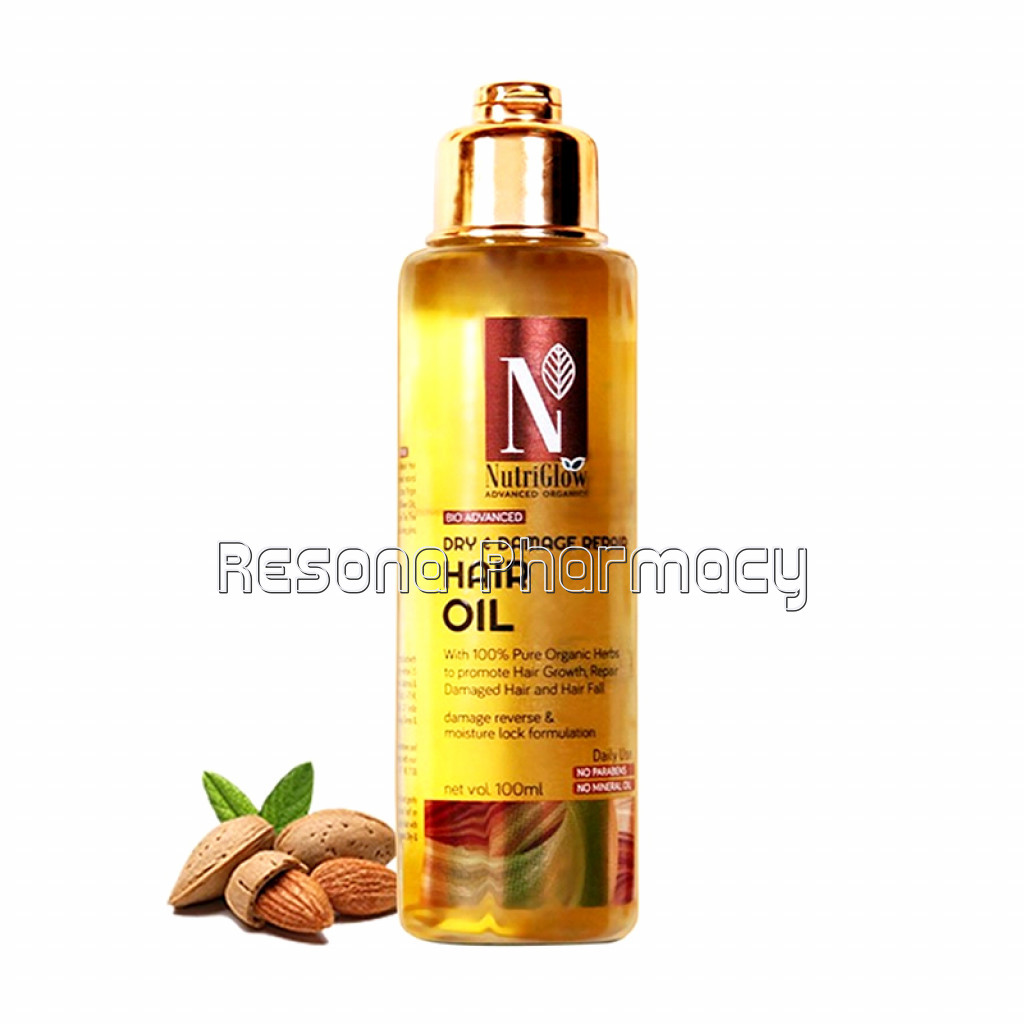 Nutriglow Advanced Organic Dry And Damage Repair Hair Oil