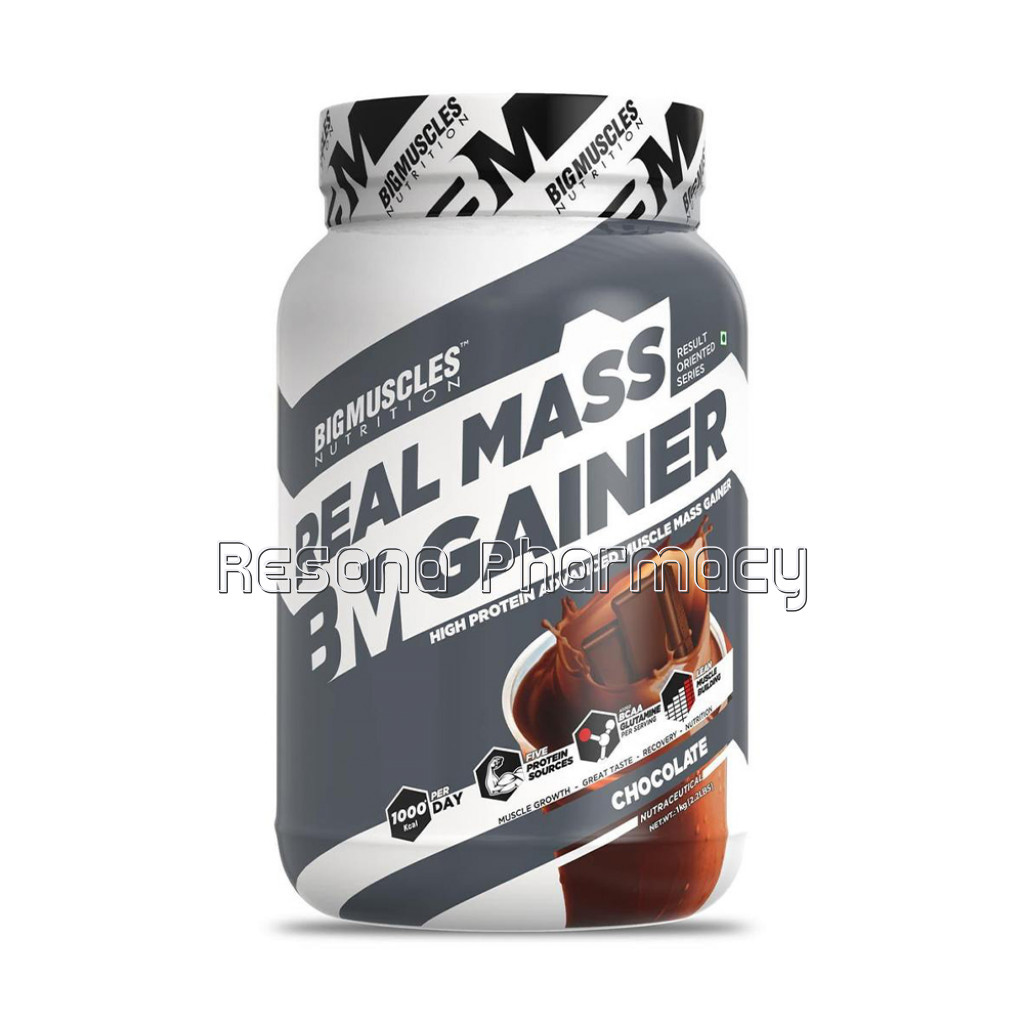 Real Mass Gainer Chocolate Flavour 1 Kg