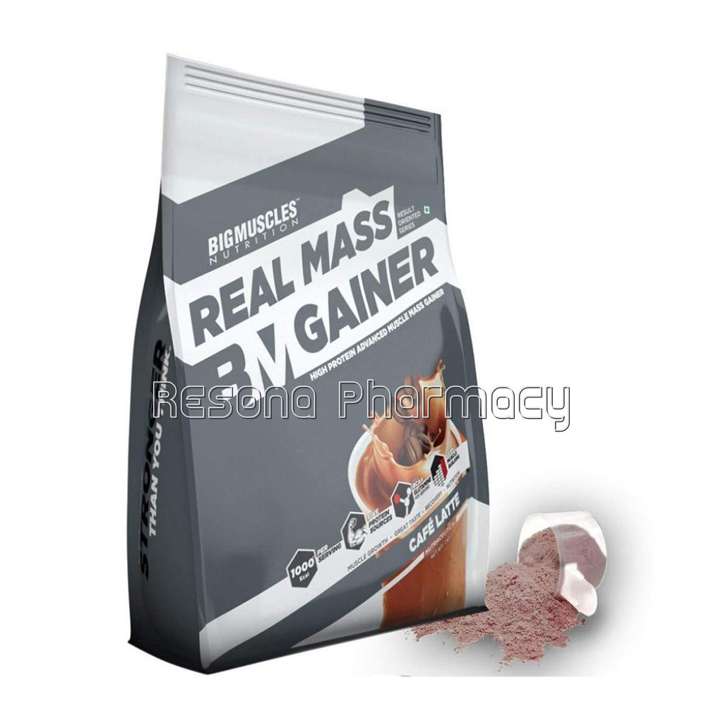Real Mass Gainer Cafe Latte Flavour 750 Gm