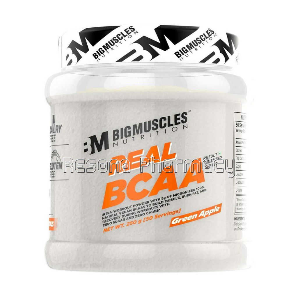 Real Bcaa Green Apple Flavour 250 Gm
