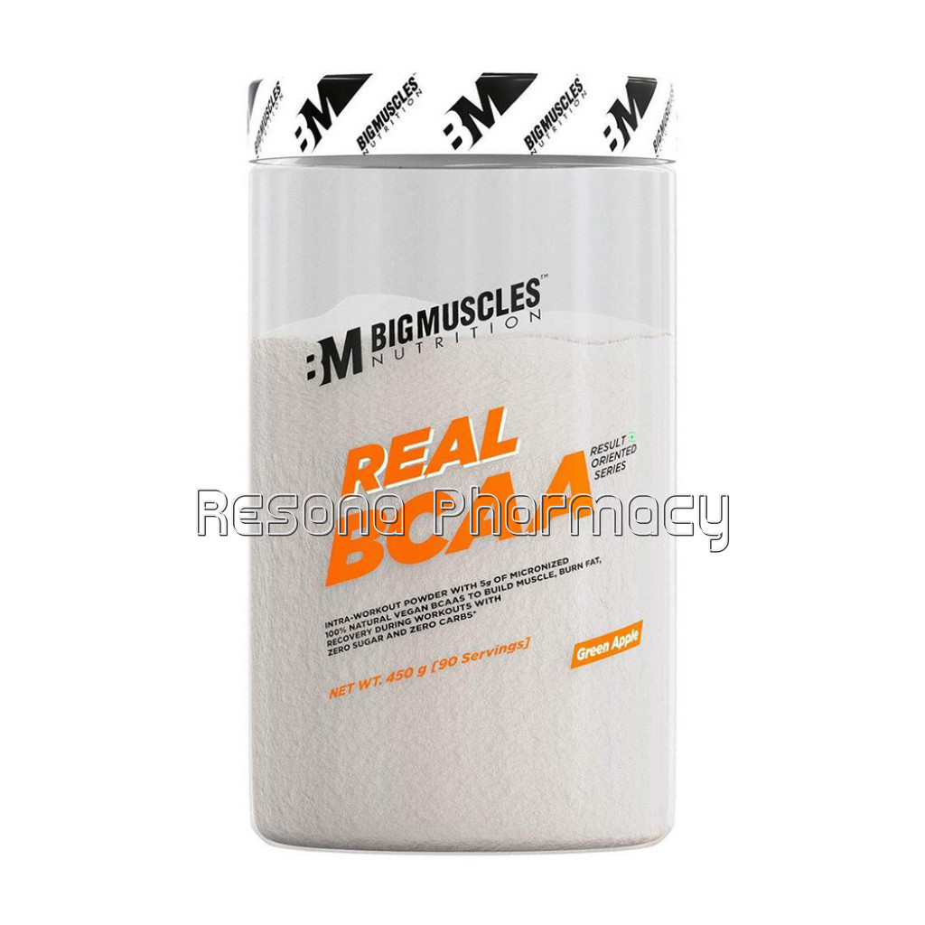 Real Bcaa Green Apple Flavour 450 Gm