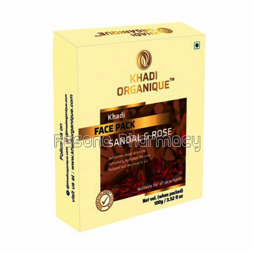 Khadi Organique Sandal and Rose Face Pack
