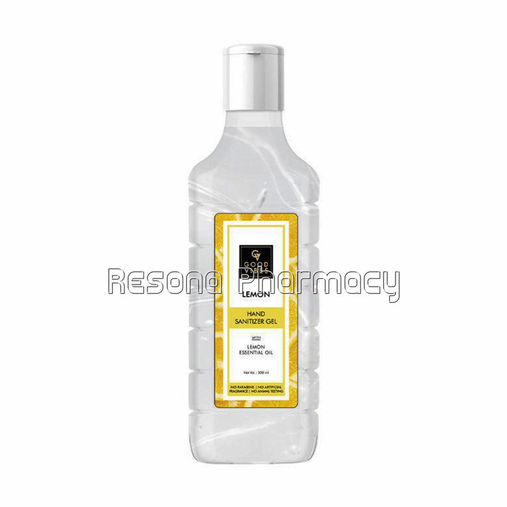 Good Vibes Lemon Hand Sanitizer Gel With Lemon Essential Oil   300 Ml