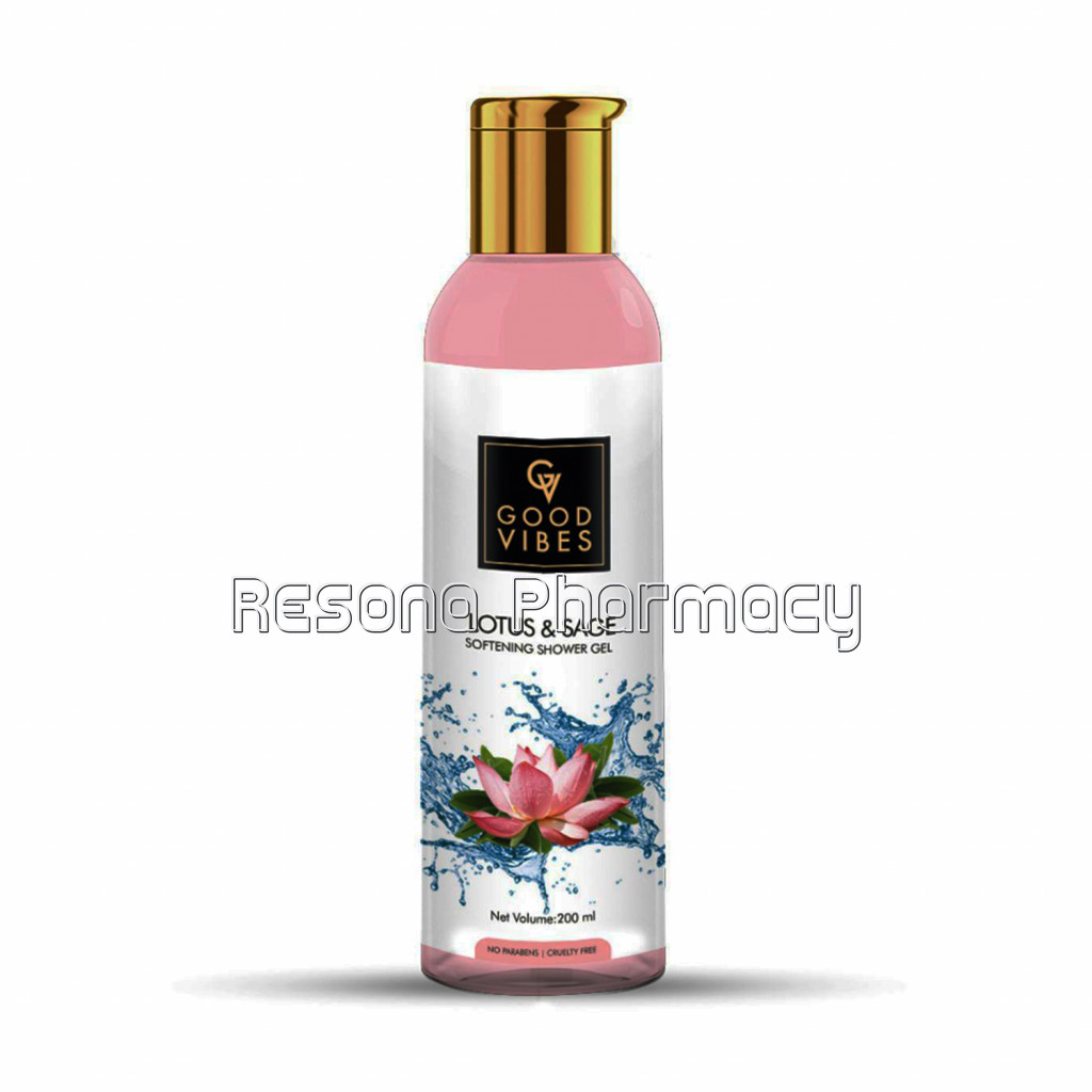 Good Vibes Softening Shower Gel (Body Wash)   Lotus and Sage (200 Ml)