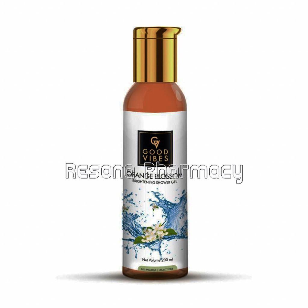 Good Vibes Brightening Shower Gel (Body Wash)   Orange Blossom (200 Ml)