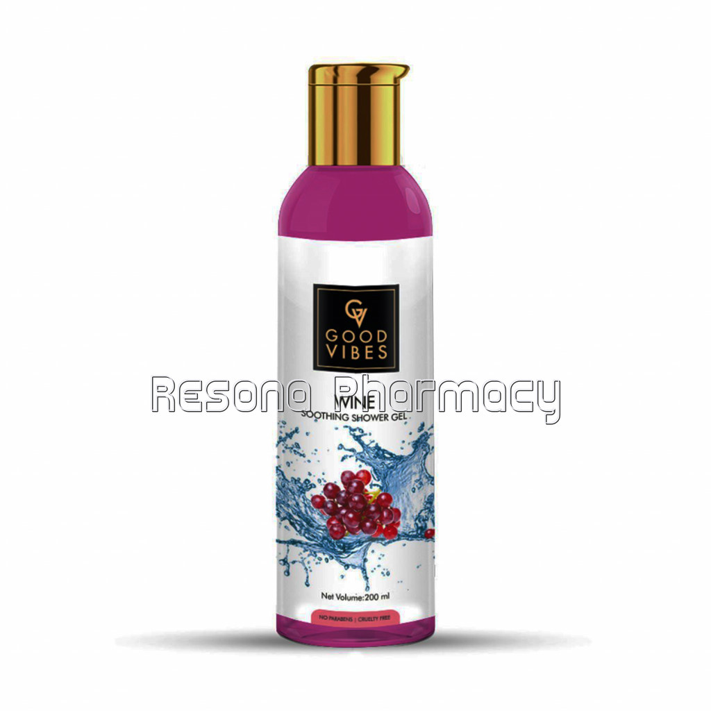 Good Vibes Soothing Shower Gel (Body Wash)   Wine (200 Ml)