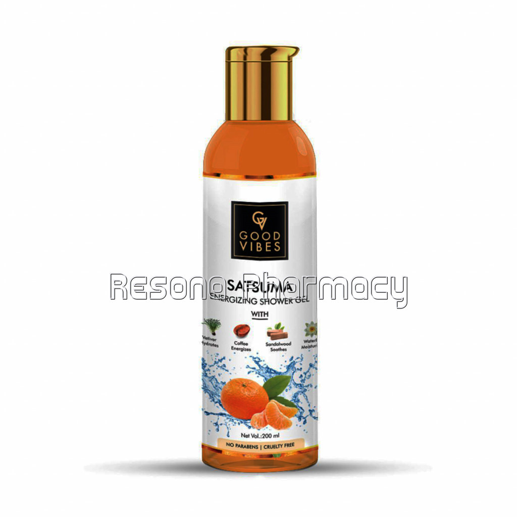 Good Vibes Energizing Shower Gel (Body Wash)   Satsuma (200 Ml)