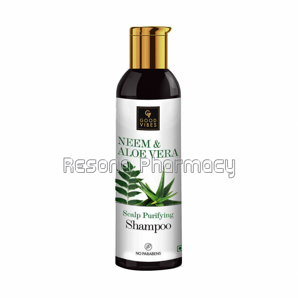 Good Vibes Scalp Purifying Shampoo   Neem And Aloe Vera (200 Ml)