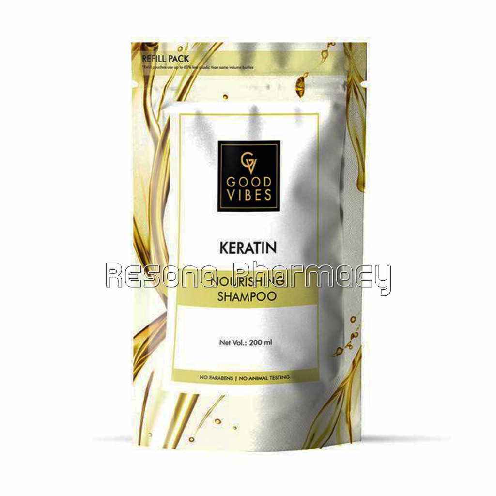Good Vibes Nourishing Shampoo   Keratin 200 Ml Refill Pack