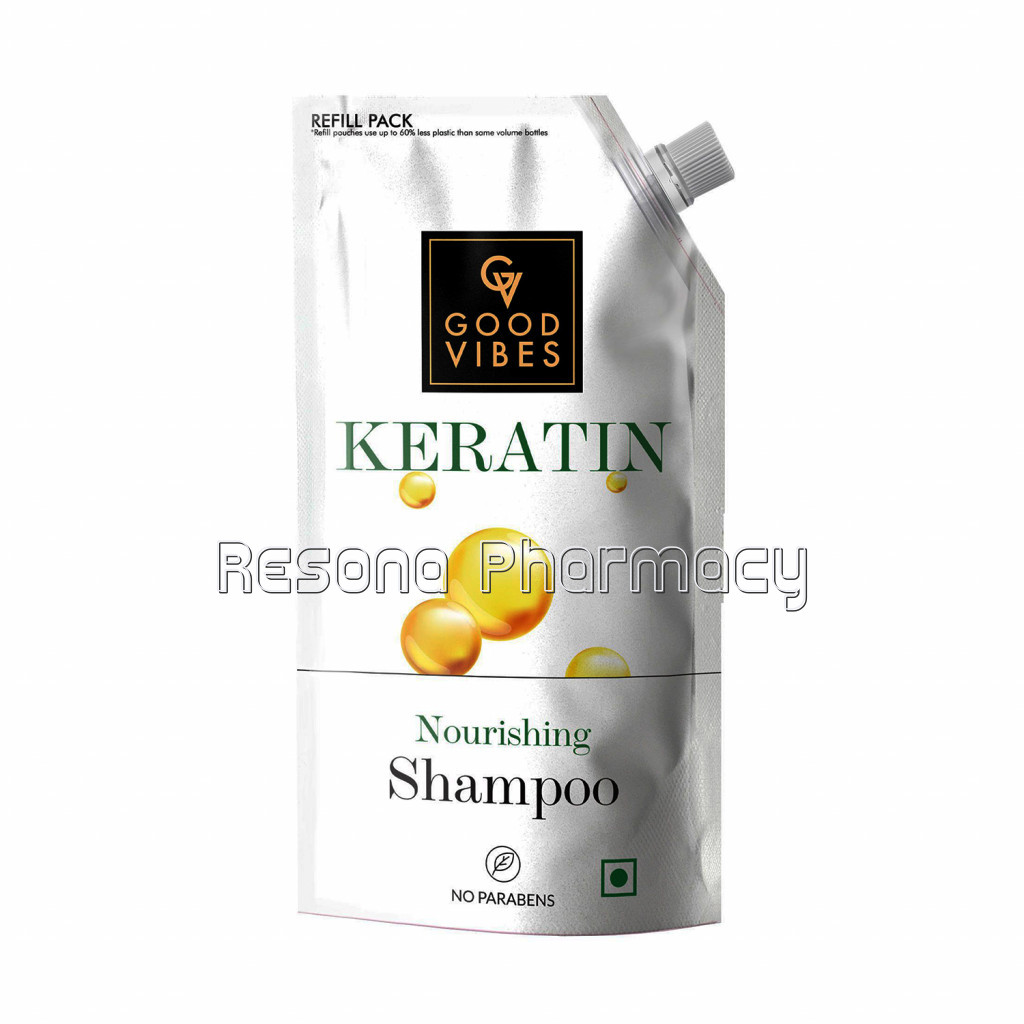 Good Vibes Keratin Nourishing Shampoo Refill Pack (750 Ml)