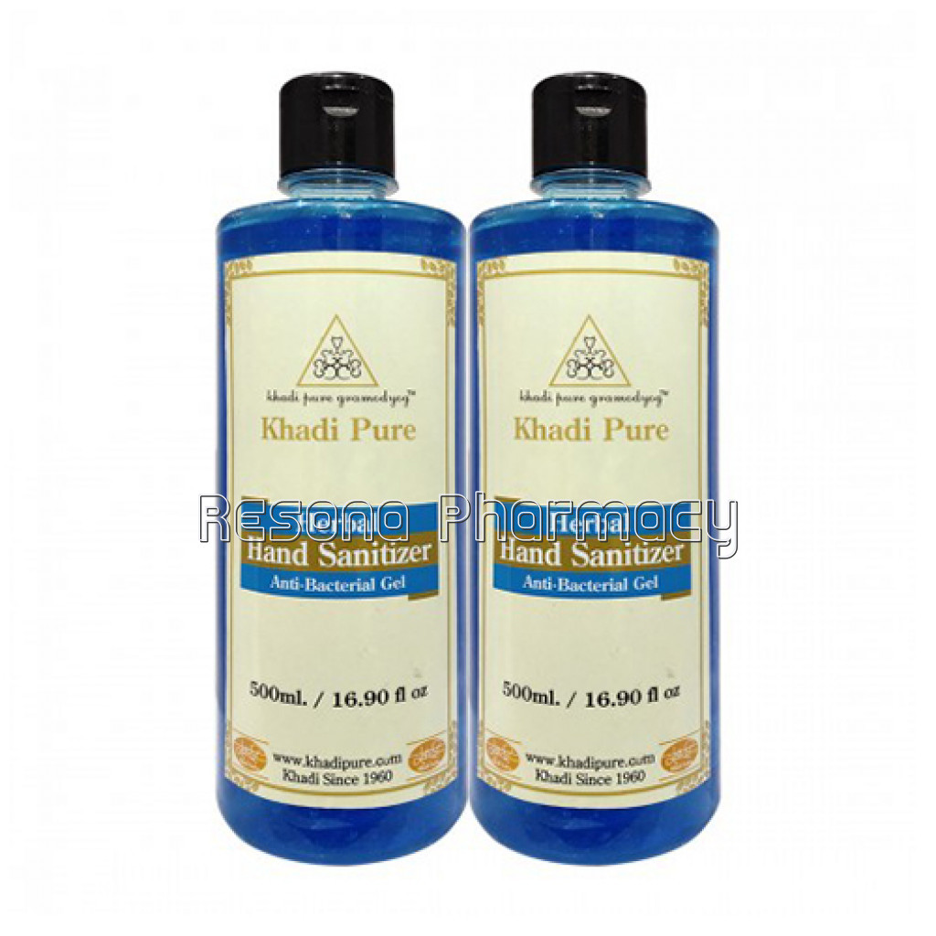 Khadi Pure Herbal Hand Sanitizer   500Ml (Set Of 2)