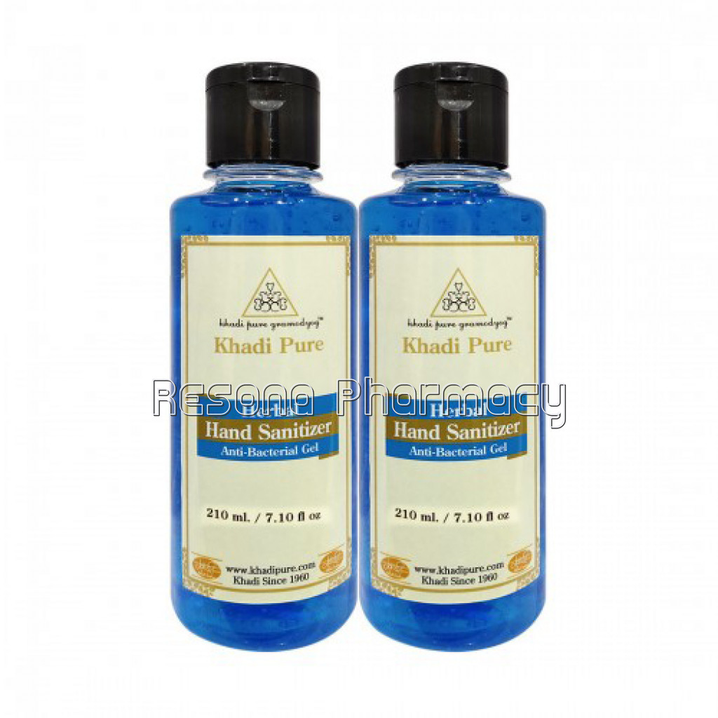 Khadi Pure Herbal Hand Sanitizer   210Ml (Set Of 2)