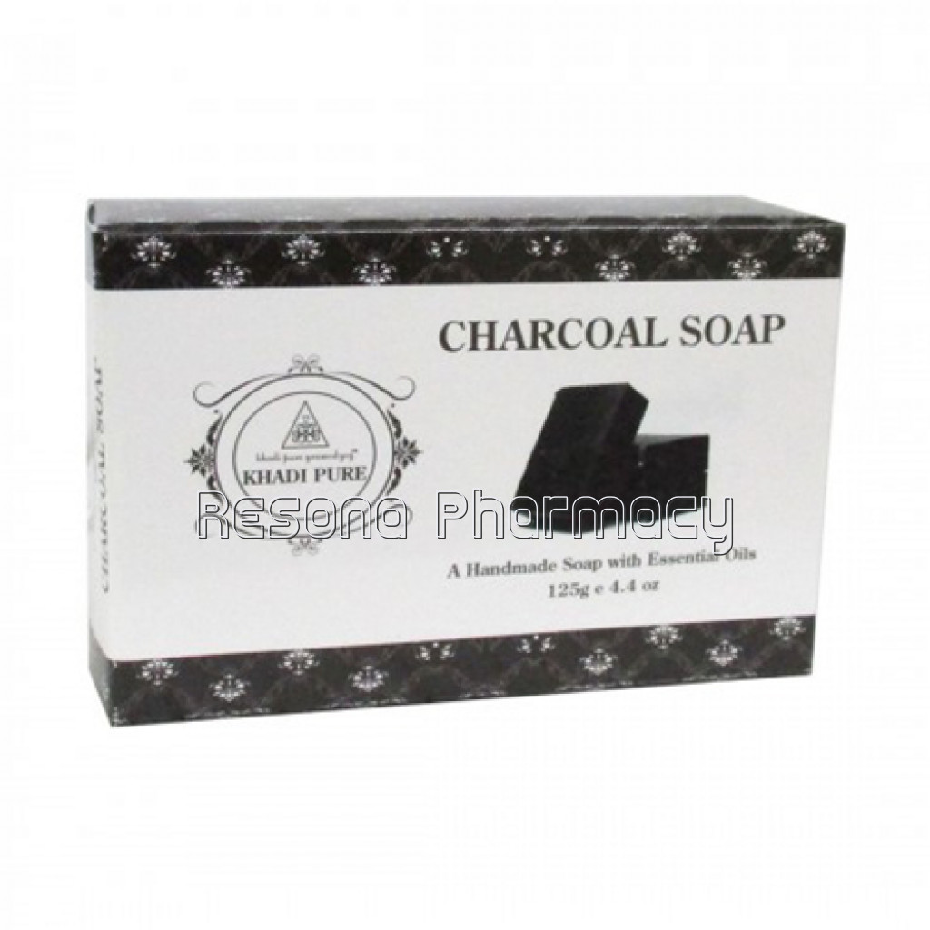 Khadi Pure Herbal Charcoal Soap   125G