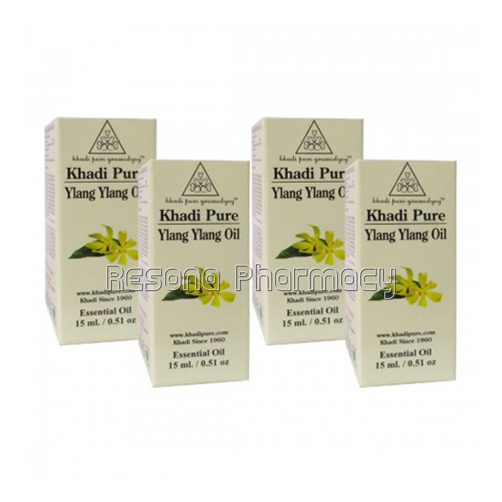 Khadi Pure Herbal Ylang Ylang Essential Oil   15Ml (Set Of 4)
