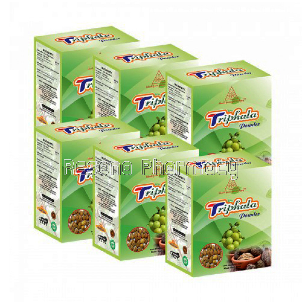 Khadi Pure Herbal Triphala Powder   80G (Set Of 6)