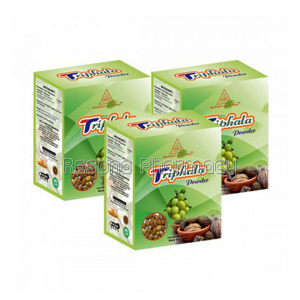 Khadi Pure Herbal Triphala Powder   80G (Set Of 3)