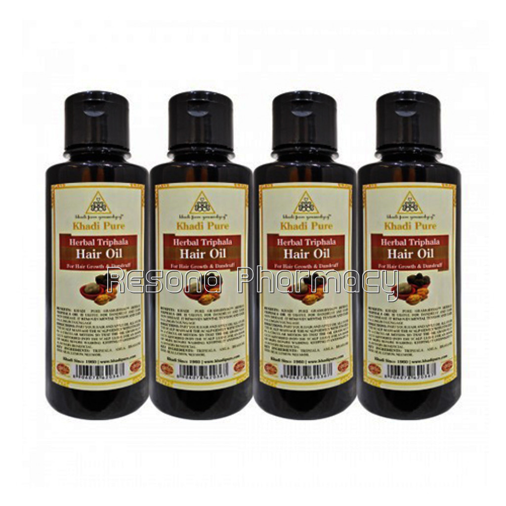 Khadi Pure Herbal Triphala Hair Oil   210Ml (Set Of 4)