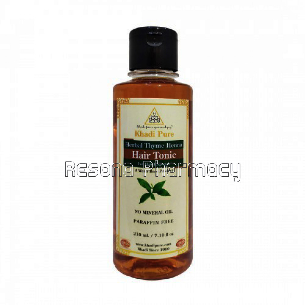 Khadi Pure Herbal Thyme Henna Hair Tonic   210Ml