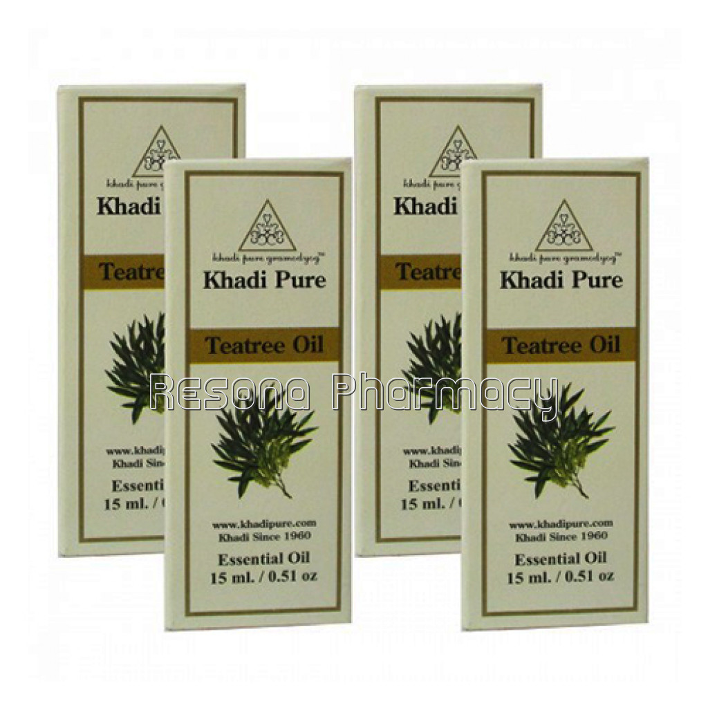 Khadi Pure Herbal Teatree Essential Oil   15Ml (Set Of 4)