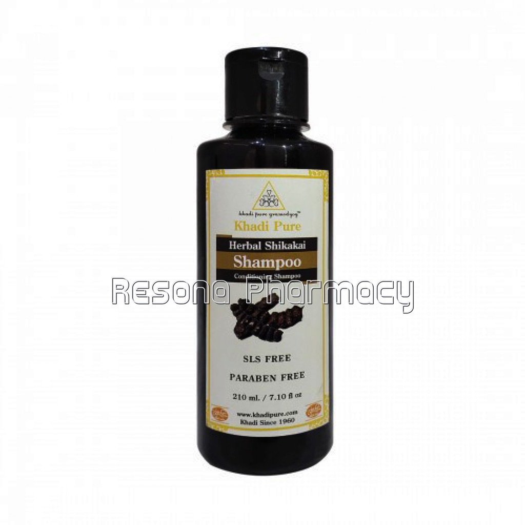 Khadi Pure Herbal Shikakai Shampoo Sls Paraben Free   210Ml
