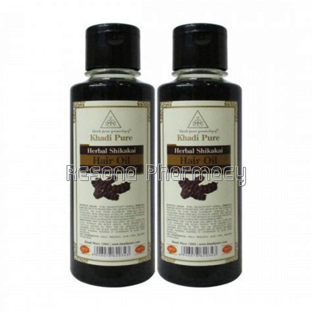 Khadi Pure Herbal Shikakai Hair Oil   210Ml (Set Of 2)