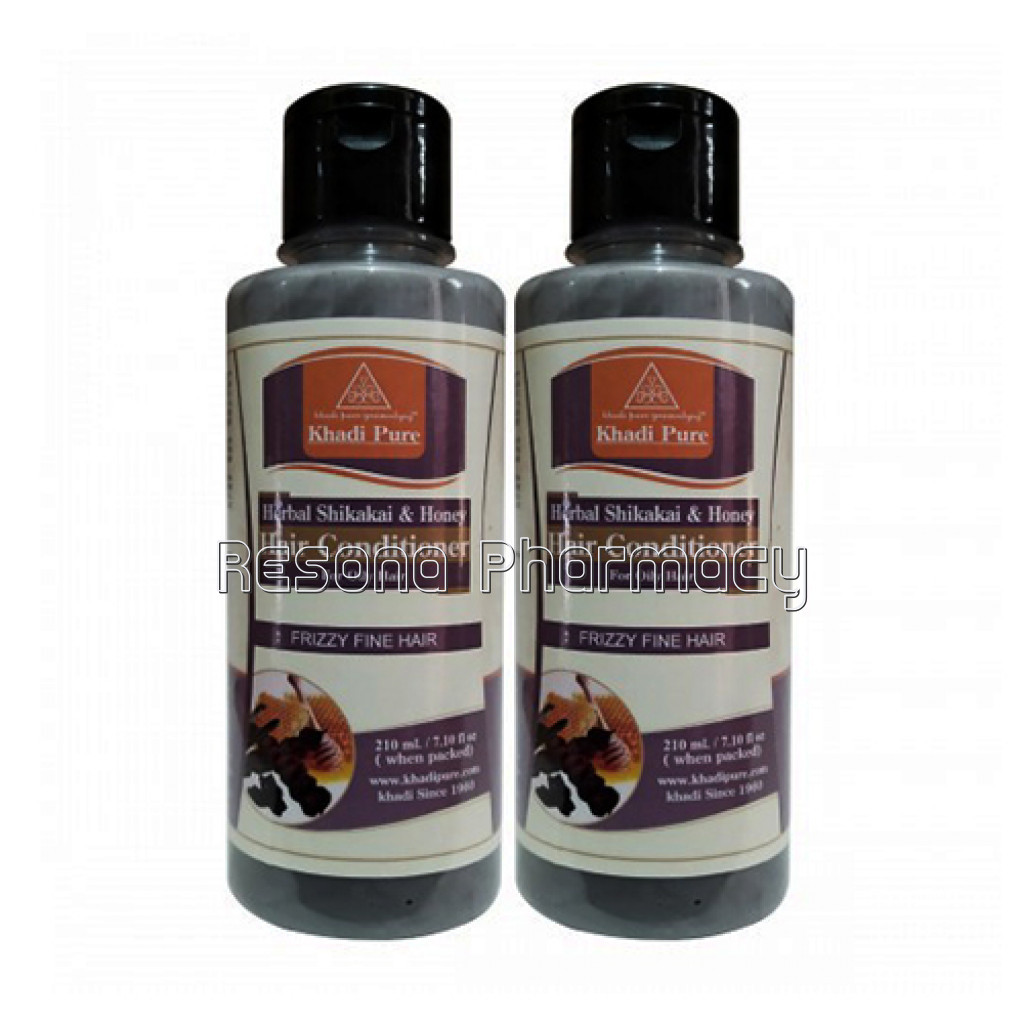Khadi Pure Herbal Shikakai and Honey Hair Conditioner   210Ml (Set Of 2)