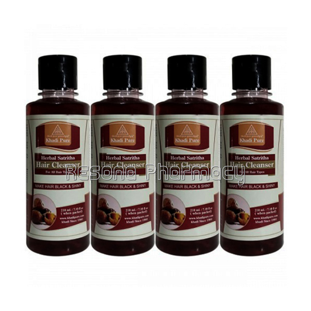 Khadi Pure Herbal Satritha Hair Cleanser   210Ml (Set Of 4)