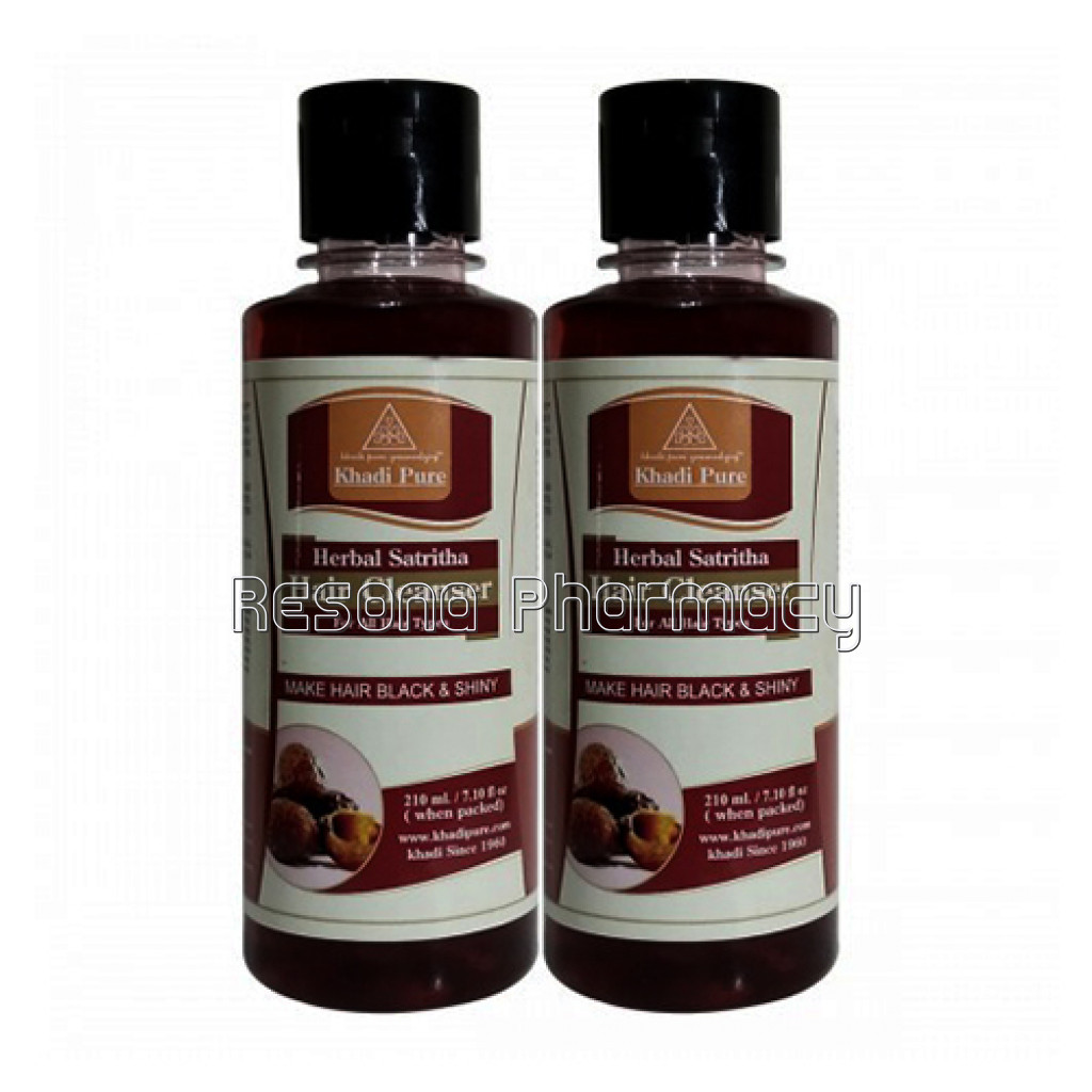 Khadi Pure Herbal Satritha Hair Cleanser   210Ml (Set Of 2)
