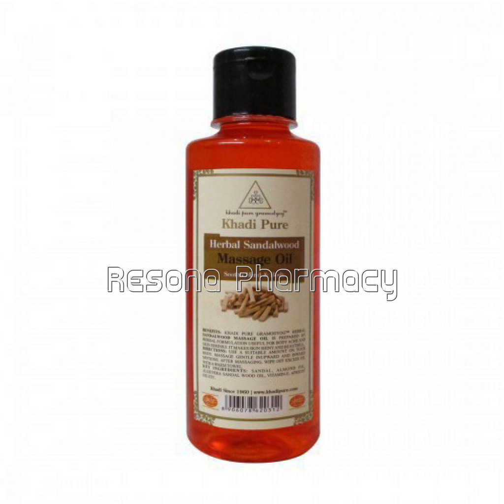 Khadi Pure Herbal Sandalwood Massage Oil   210Ml