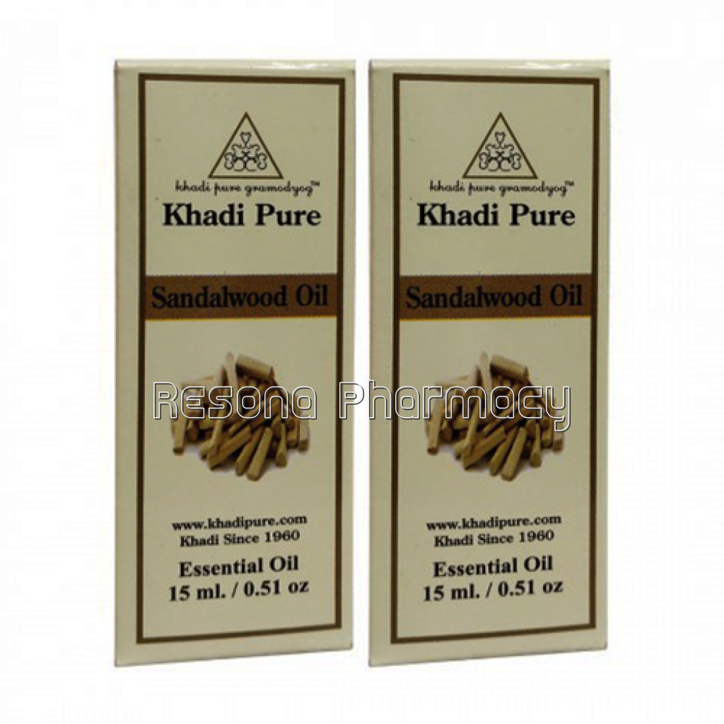 Khadi Pure Herbal Sandalwood Essential Oil   15Ml (Set Of 2)
