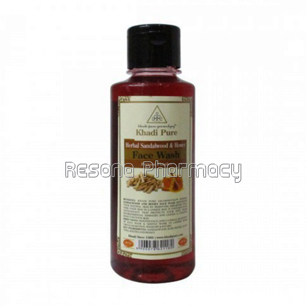 Khadi Pure Herbal Sandalwood and Honey Face Wash   210Ml