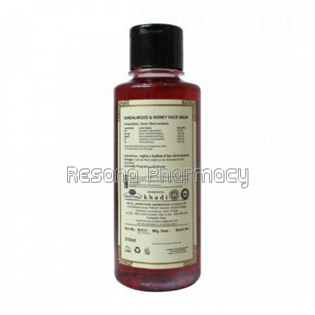 Khadi Pure Herbal Sandalwood and Honey Face Wash   210Ml