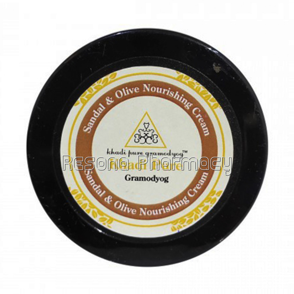 Khadi Pure Herbal Sandal and Olive Nourishing Cream   50G