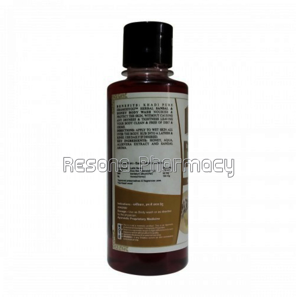 Khadi Pure Herbal Sandal and Honey Body Wash   210Ml