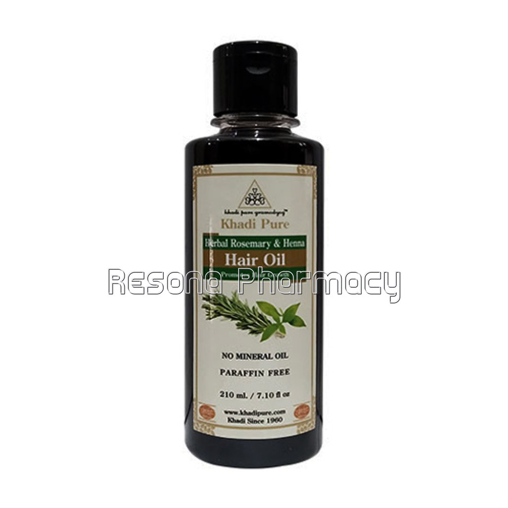 Khadi Pure Herbal Rosemary and Henna Hair Oil   210Ml