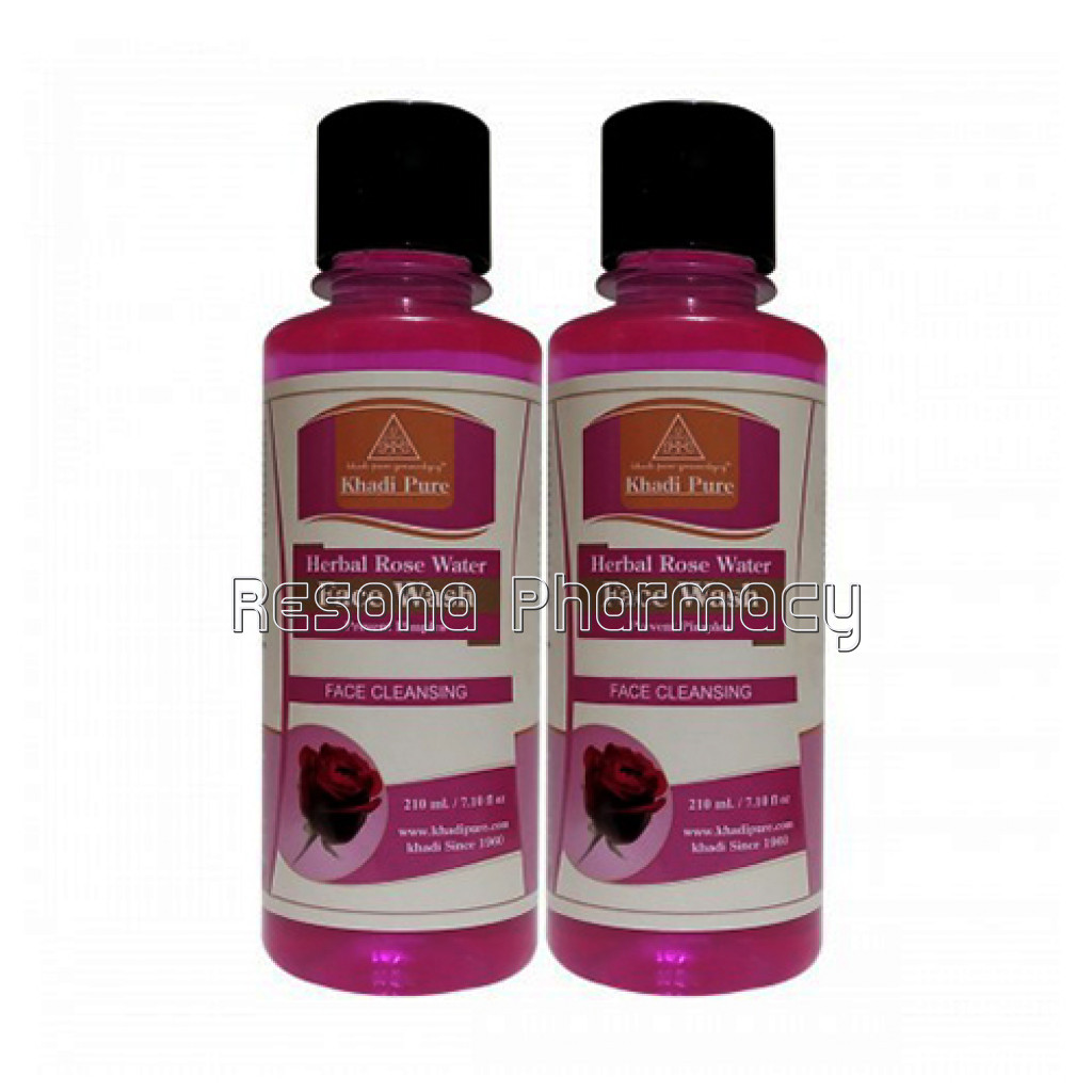 Khadi Pure Herbal Rose Water Face Wash   210Ml (Set Of 2)